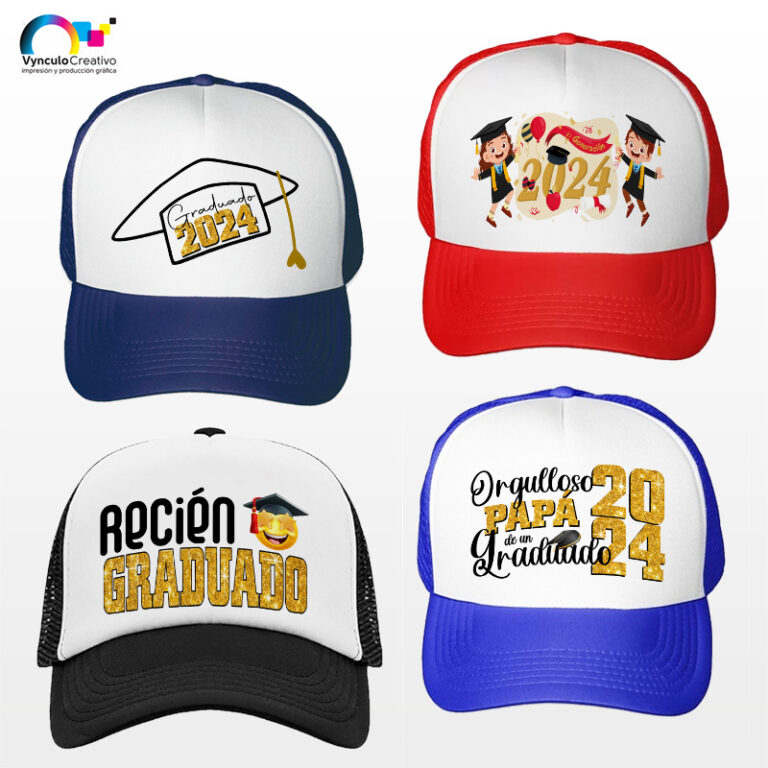 Gorras graduación personalizada pack 5 pz – Vynculo Creativo