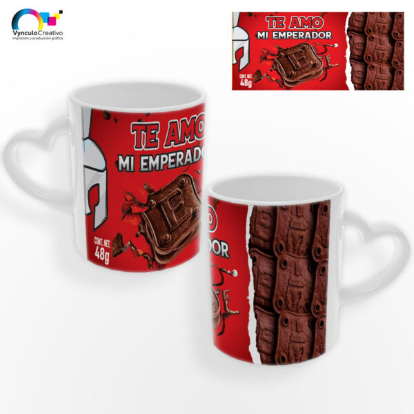 Taza asa de corazón modelo envoltura - Imagen 7