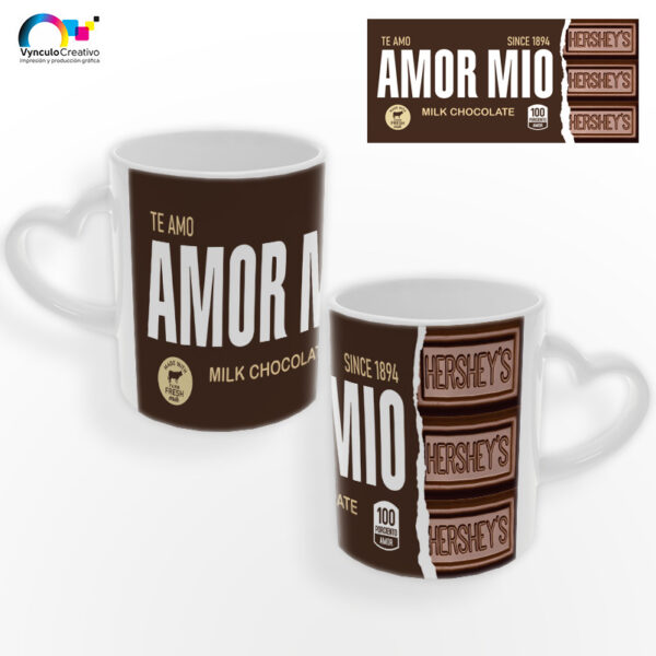 Taza asa de corazón modelo envoltura - Imagen 6