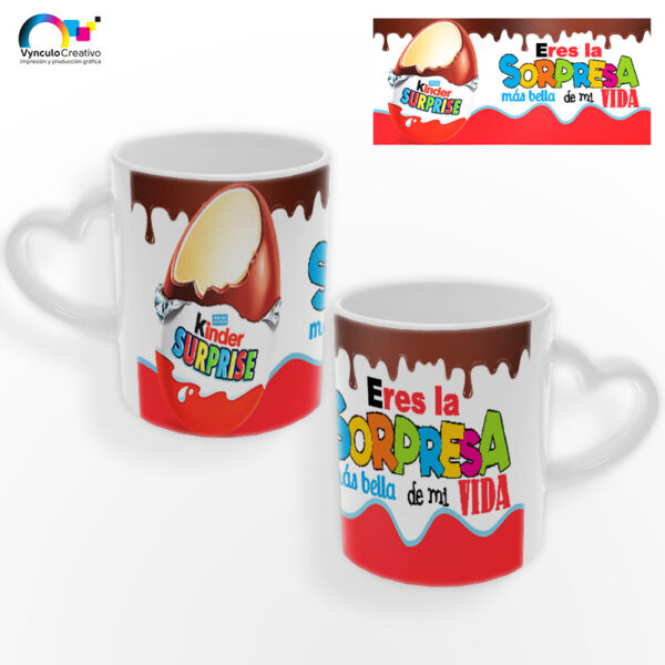 Taza asa de corazón modelo envoltura - Imagen 5