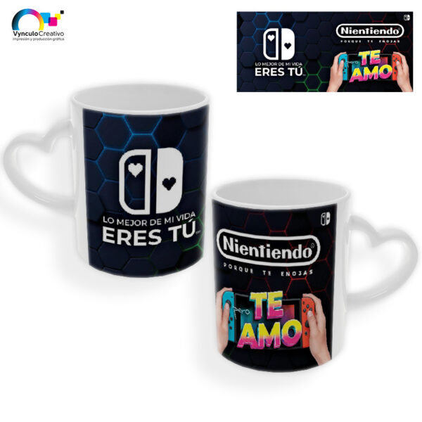 Taza asa de corazón modelo envoltura - Imagen 3