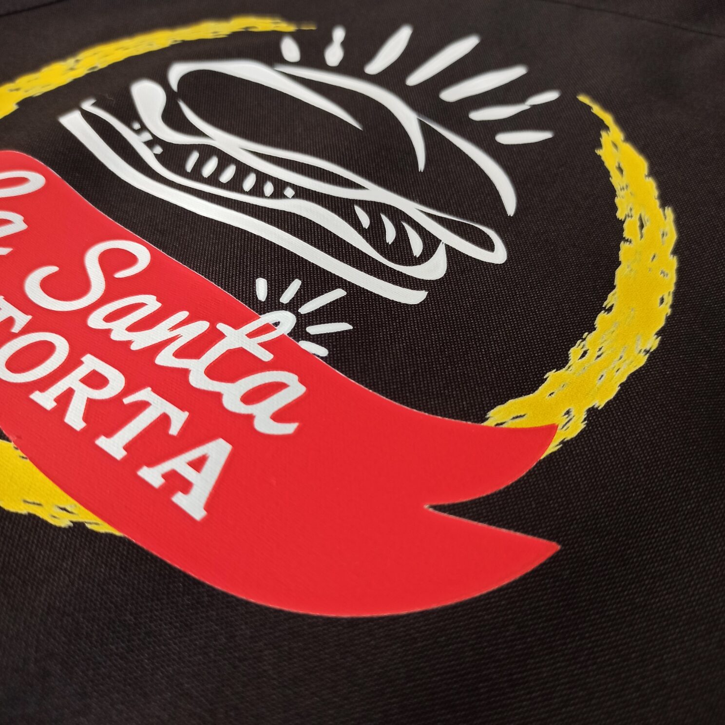 Mandil negro con bolsas personalizados pack 5 pzas - Imagen 4
